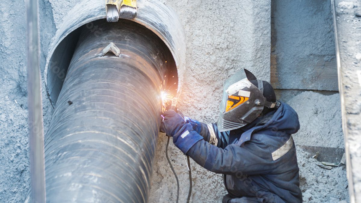 Welding water pipe