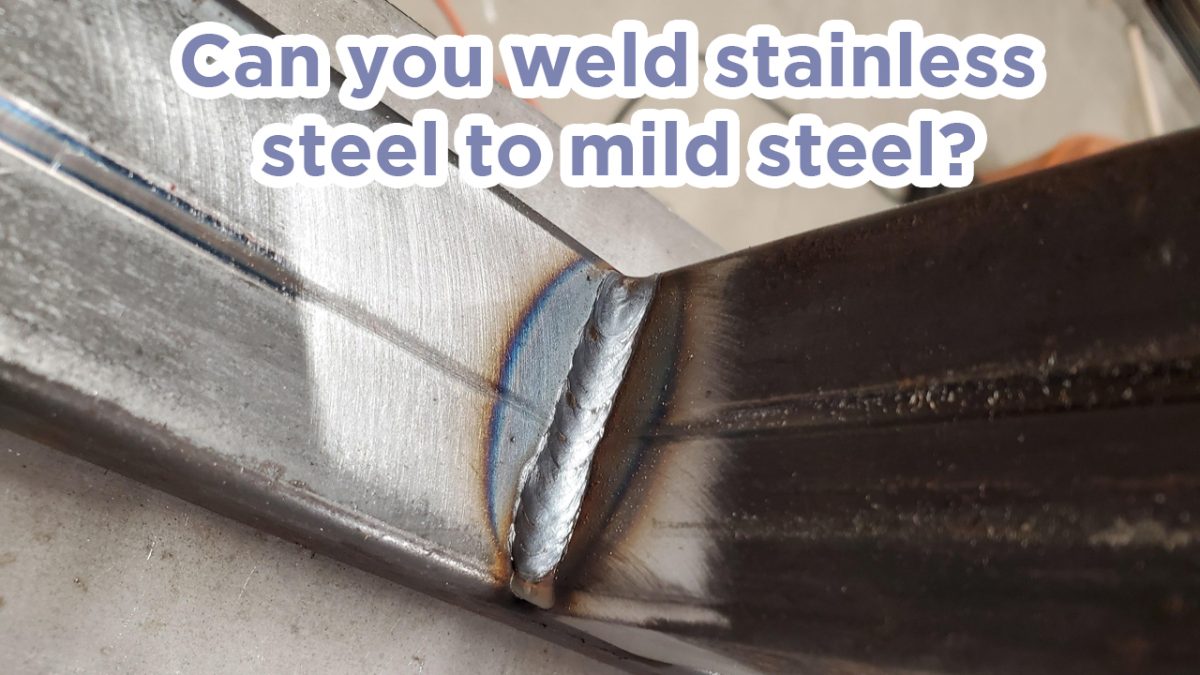 Can you weld stainless steel to mild steel with flux core wire