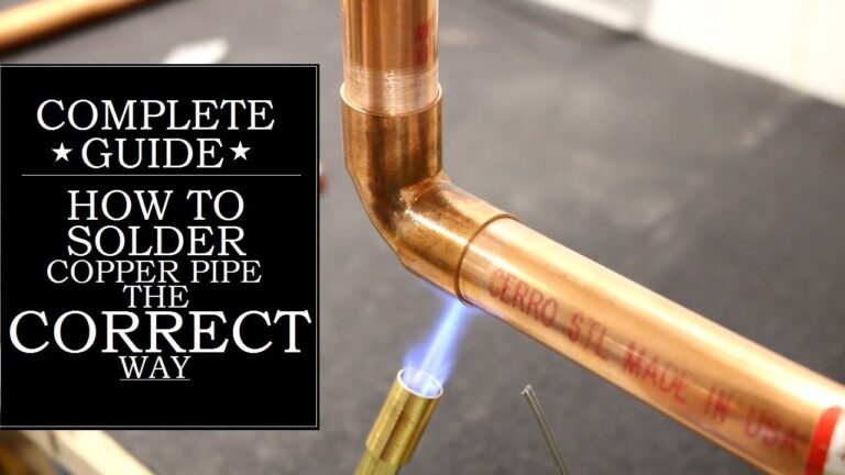 How To Braze Copper Water Pipe